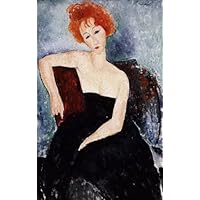 Amedeo Modigliani作、「女の肖像」　肖像画　キャンバス　複製絵 Amedeo Modigliani作、「女の肖像」 肖像画 キャンバス 複製絵